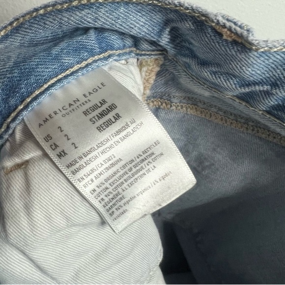 American Eagle Outfitters Blue Straight Leg Jeans - Picture 3 of 8